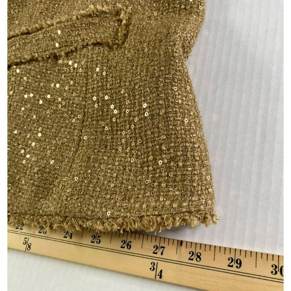 Michael Kors Gold Blazer with Metallic Finish - Picture 11 of 12